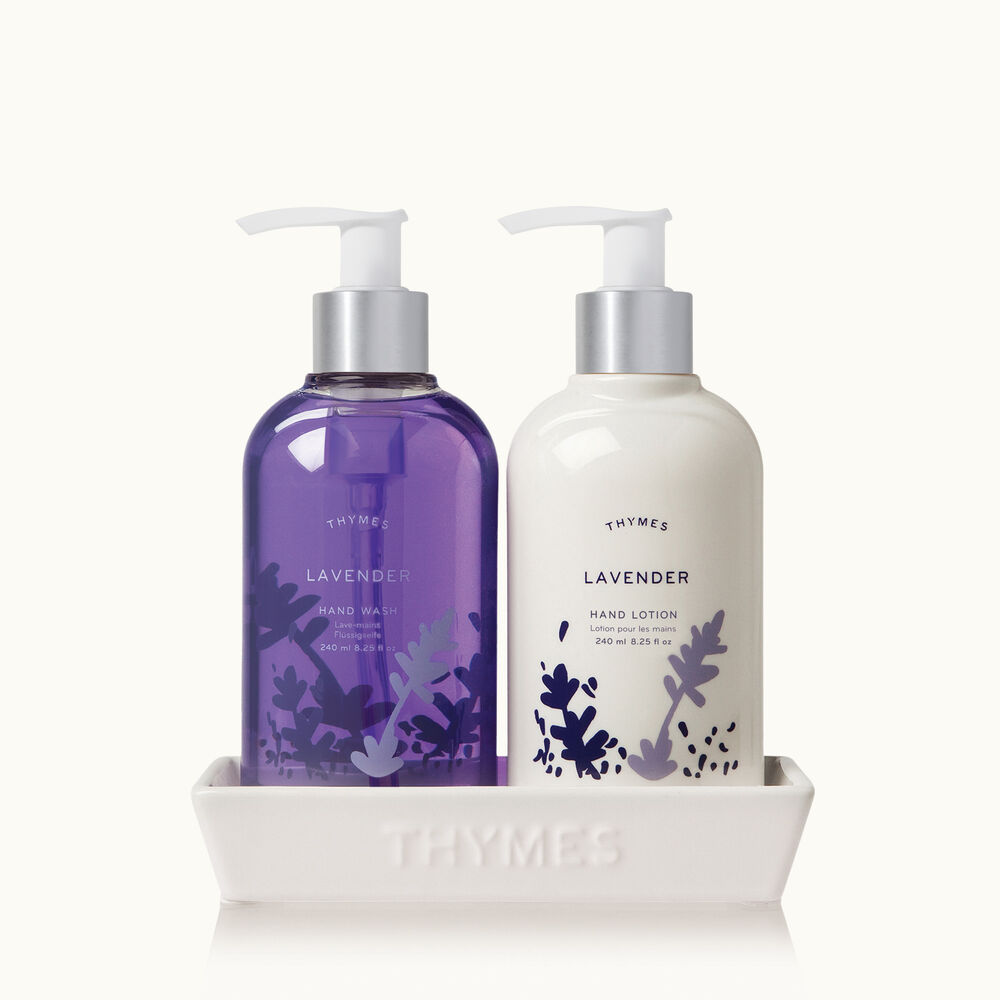 Thymes Lavender Sink Set with Hand Wash and Lotion image number 0